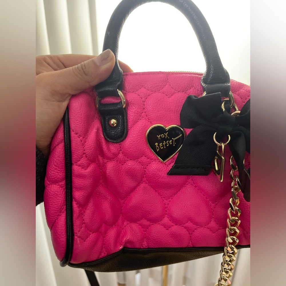 Mini crossover bag - hot pink